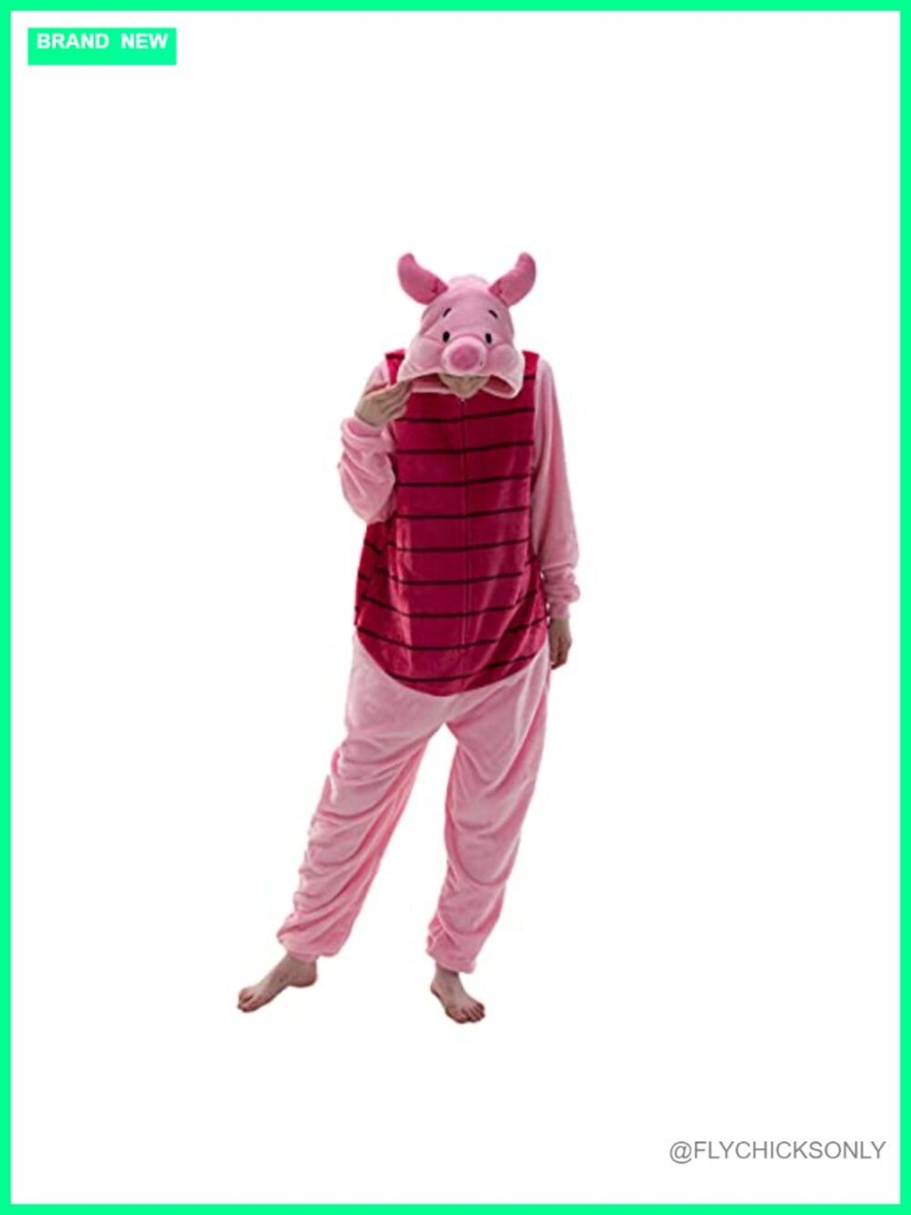Unisex Flannel Onesie Pajamas Cosplay Animal One Piece Sleepwear Zipper